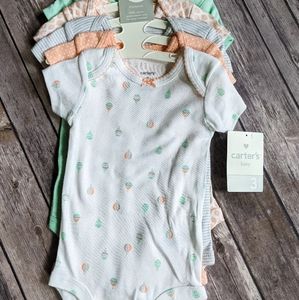 Carter 5 pack girl onesies